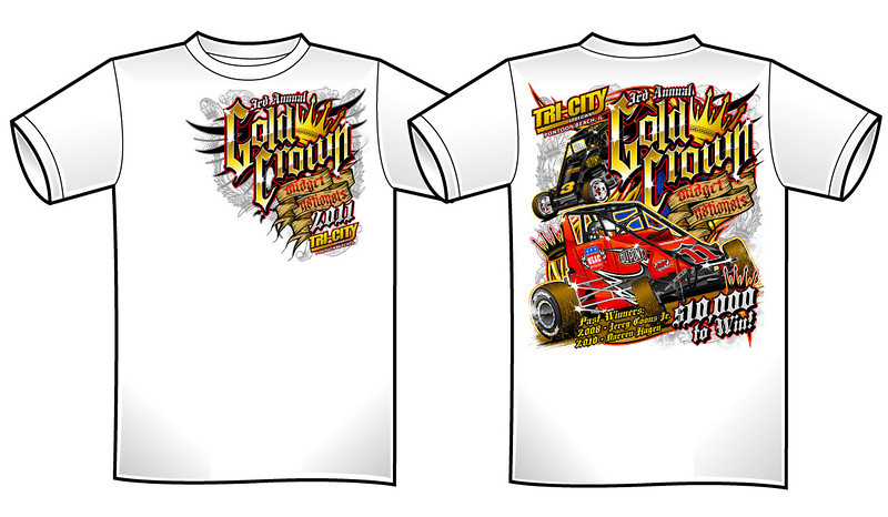 Gold Crown T Shirt White