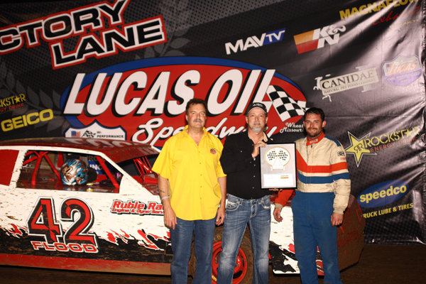 James Flood in Victory Lane