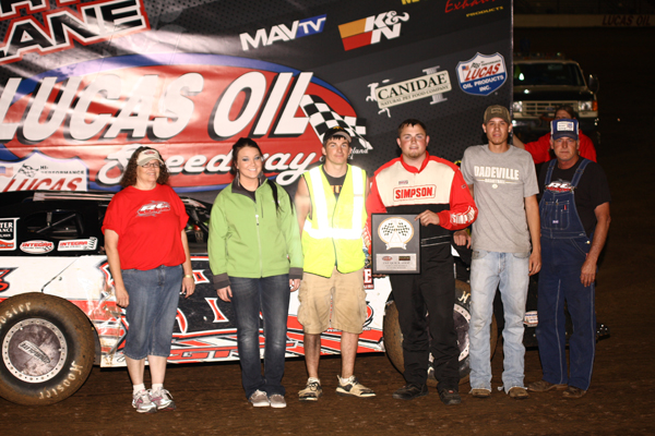 Rylan Long in Victory Lane