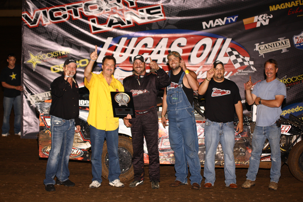 Rustin Miller in Victory Lane