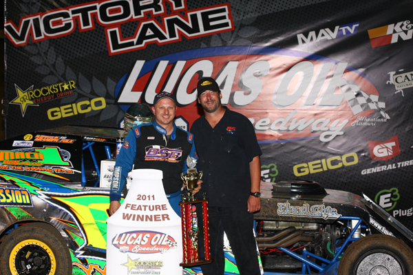 Justin "Whitey" Fok in Victory Lane