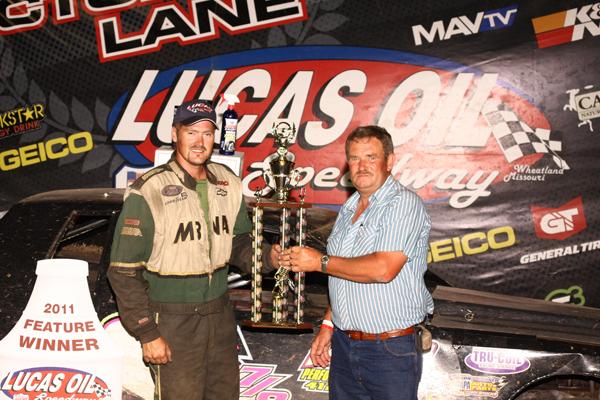 Sundance Keepper in Victory Lane with Keith Small from Nemo Quarry