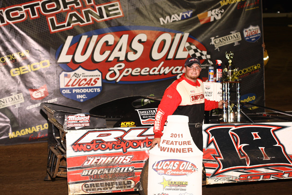 Rylan Long in Victory Lane