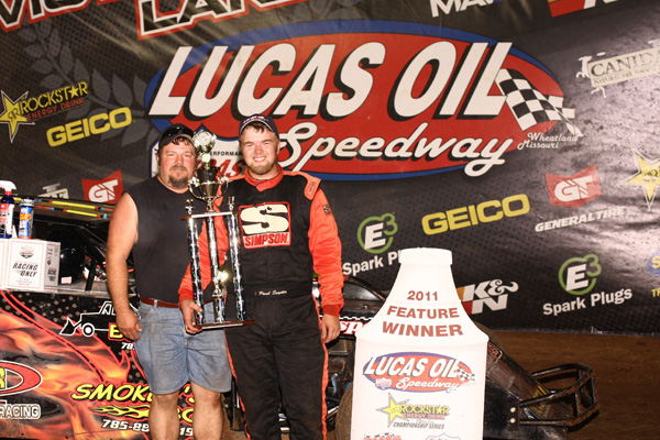 Paul and Tony Snyder in Victory Lane