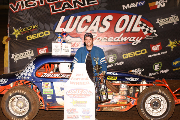 Keith Simmons in Victory Lane