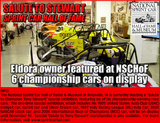 Tony Stewart exhibit